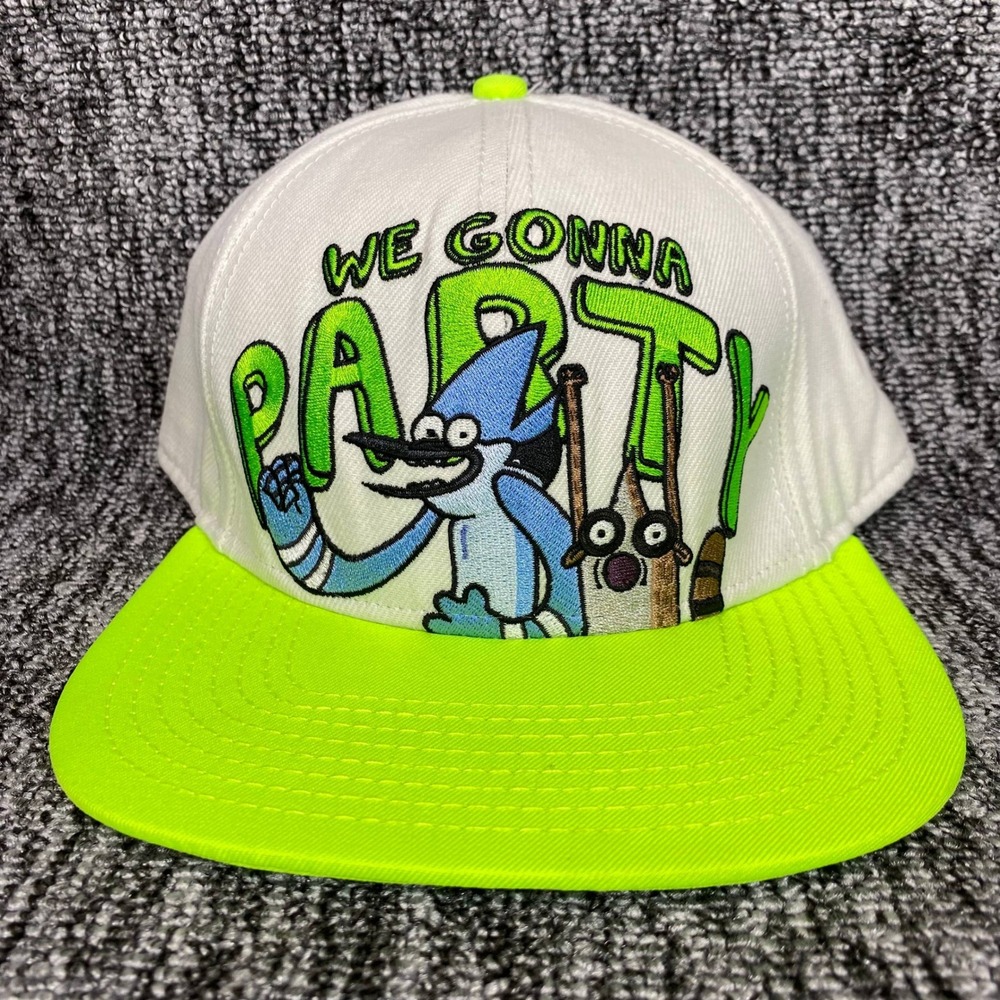 VTG Cartoon Network Regular Show Mordecai Rigby We Gonna Party Snapback Hat Cap